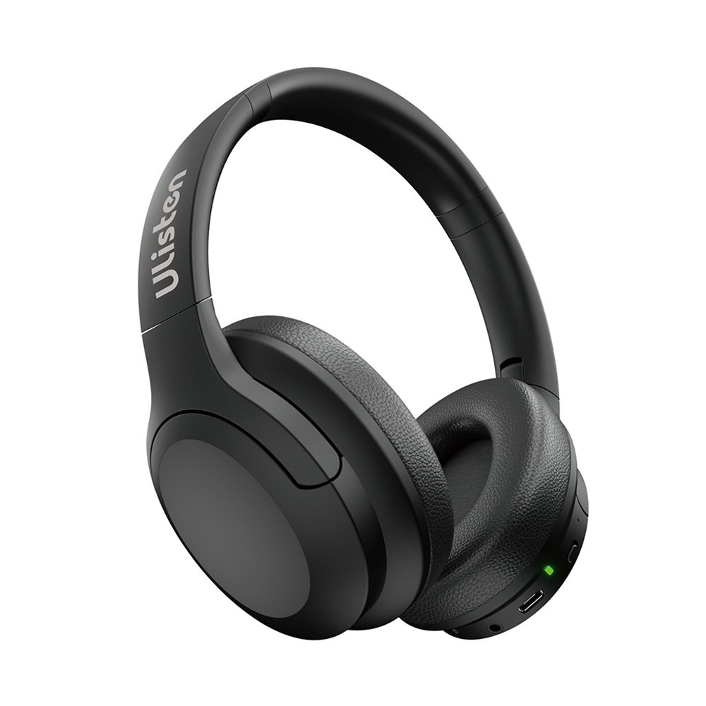 B1ANC (schwarz) B1 ANC Over-Ear-Kopfhörer mit aktiver Geräuschunterdrückung, JL-Chipsatz, LED-Akkustandsanzeige, kabellos, große, bequeme Ohrmuscheln