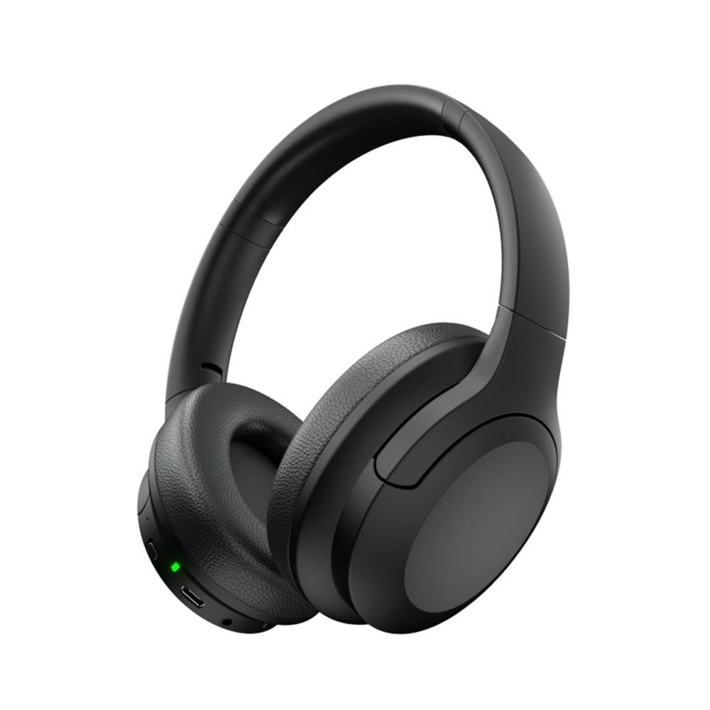 A1: Audífonos con almohadillas de espuma viscoelástica suave que cubren toda la oreja, batería de larga duración y diadema resistente, ideales para música y deportes en dispositivos Android