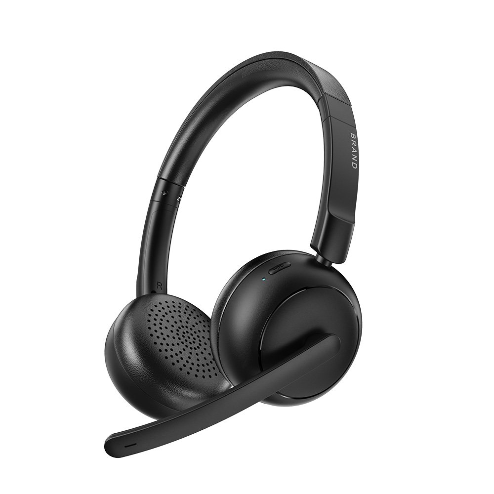 Frage 1 (1) Q1 Kabelloses Office-Headset mit LED-Anzeige, klarer Klang, Stummschaltfunktion, Mikrofon mit Geräuschunterdrückung und 5,4-Bassverstärkung für PC und Laptop